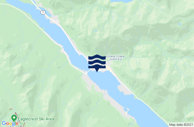 Mapa de mareas Juneau, United States