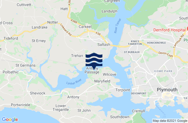 Mapa de mareas Jupiter Point, United Kingdom