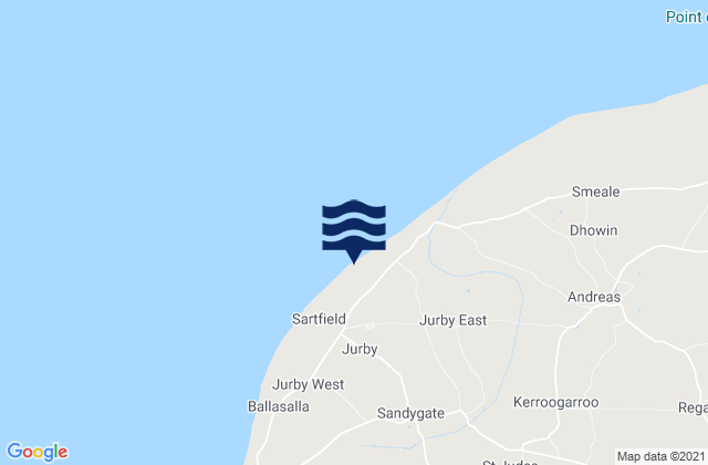 Mapa de mareas Jurby, Isle of Man