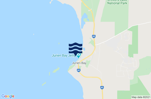 Mapa de mareas Jurien Bay, Australia