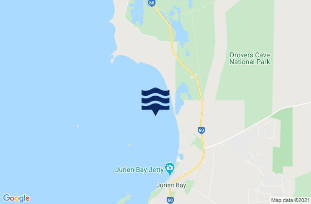 Mapa de mareas Jurien Bay, Australia