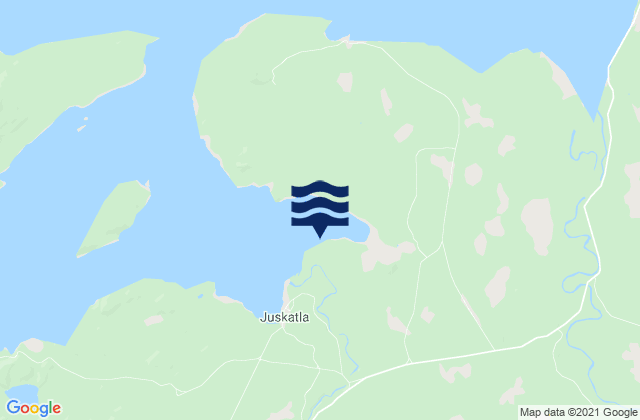Mapa de mareas Juskatla, Canada