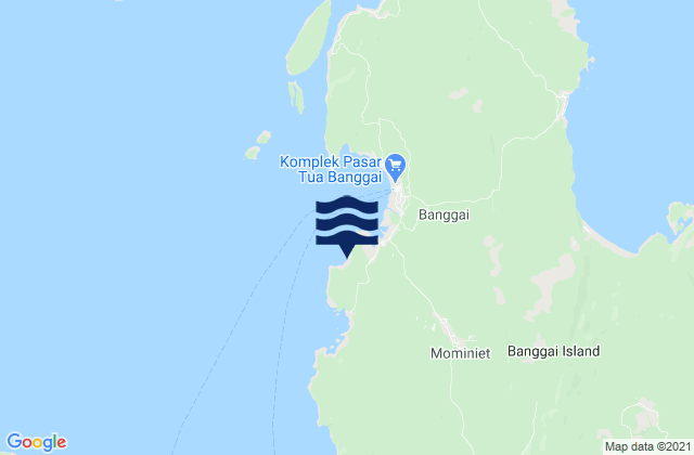 Mapa de mareas Kabupaten Banggai Laut, Indonesia