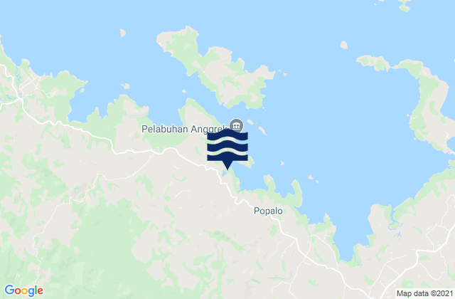 Mapa de mareas Kabupaten Gorontalo, Indonesia