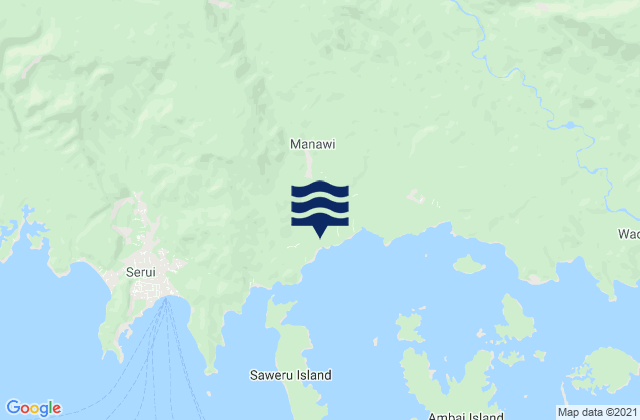 Mapa de mareas Kabupaten Kepulauan Yapen, Indonesia