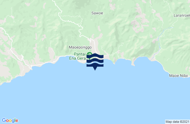 Mapa de mareas Kabupaten Nagekeo, Indonesia