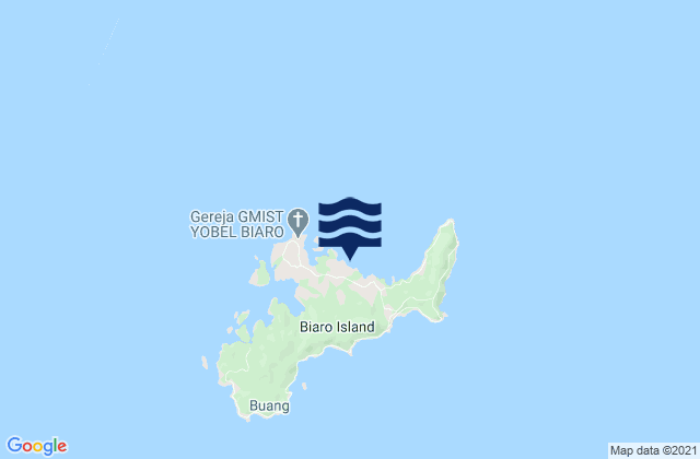 Mapa de mareas Kabupaten Siau Tagulandang Biaro, Indonesia