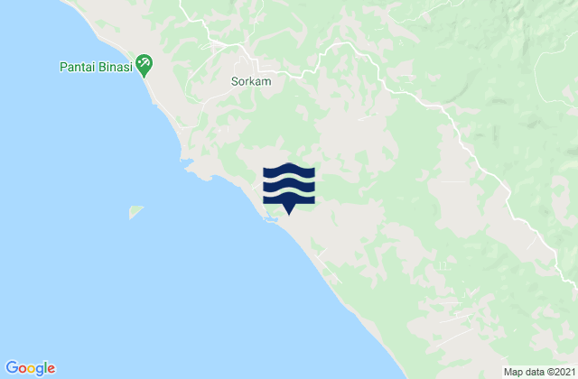 Mapa de mareas Kabupaten Tapanuli Tengah, Indonesia