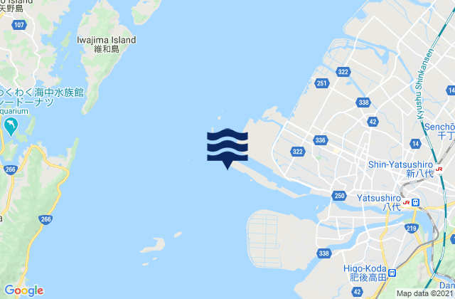 Mapa de mareas Kaga Sima, Japan