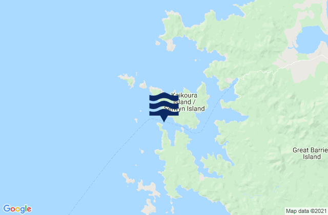 Mapa de mareas Kaikoura Island, New Zealand