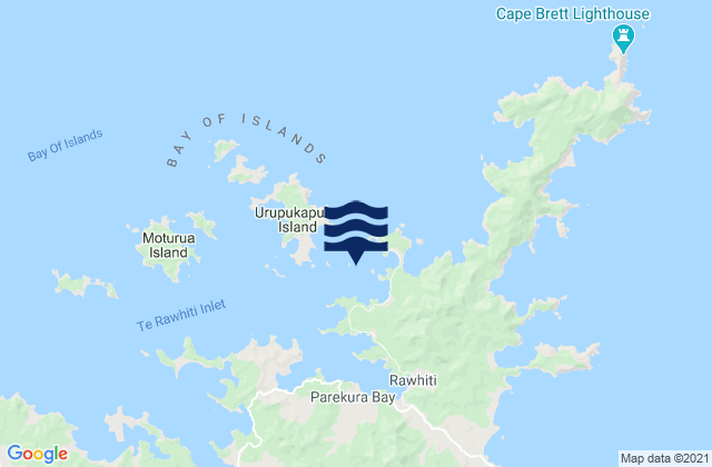 Mapa de mareas Kaingahoa Bay, New Zealand