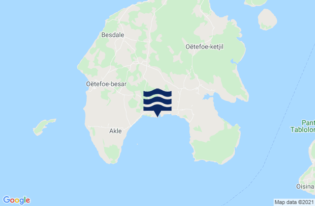 Mapa de mareas Kaisalun, Indonesia