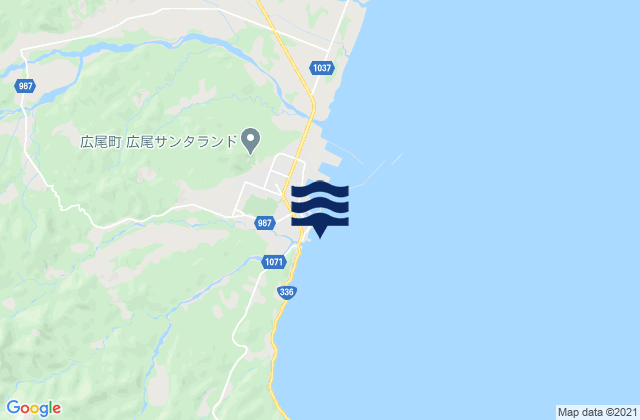 Mapa de mareas Kaishodori, Japan