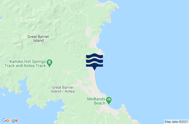 Mapa de mareas Kaitoke Beach, New Zealand