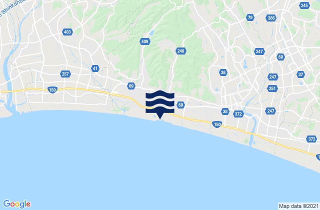 Mapa de mareas Kakegawa, Japan