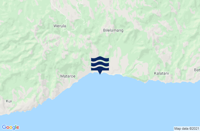 Mapa de mareas Kalunan, Indonesia