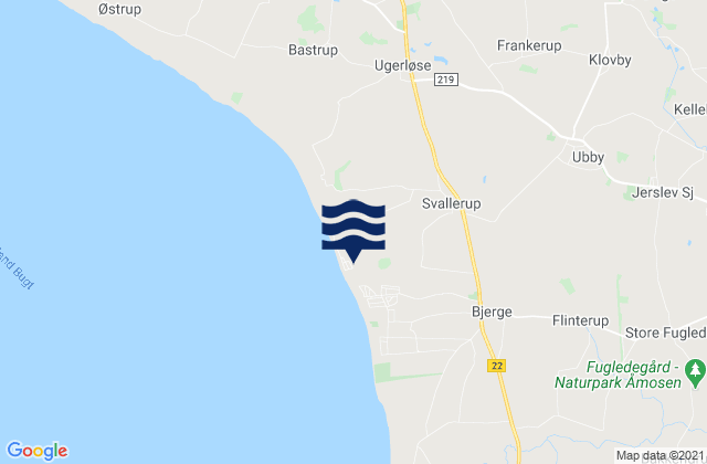 Mapa de mareas Kalundborg Kommune, Denmark