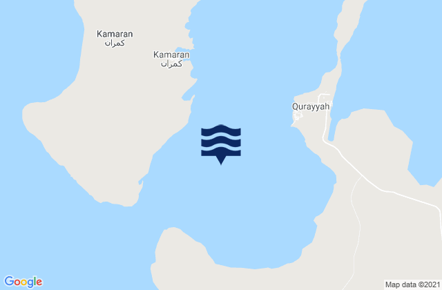 Mapa de mareas Kamaran Passage, Yemen