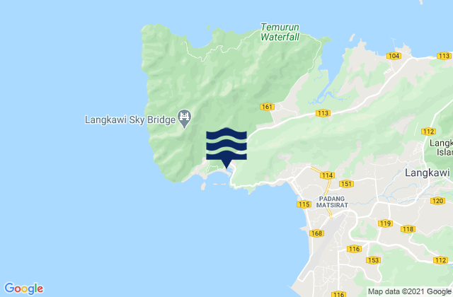 Mapa de mareas Kampung Kok, Malaysia