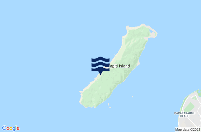 Mapa de mareas Kapiti Island, New Zealand