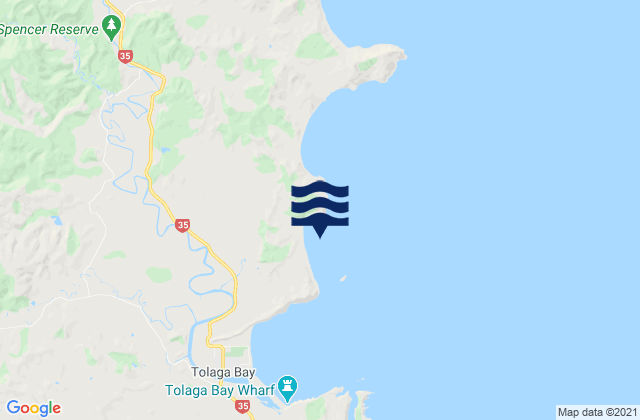 Mapa de mareas Karaka Bay, New Zealand