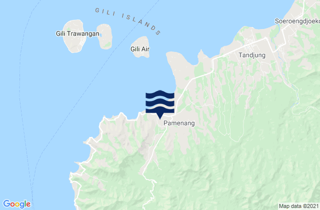 Mapa de mareas Karangsubagan, Indonesia