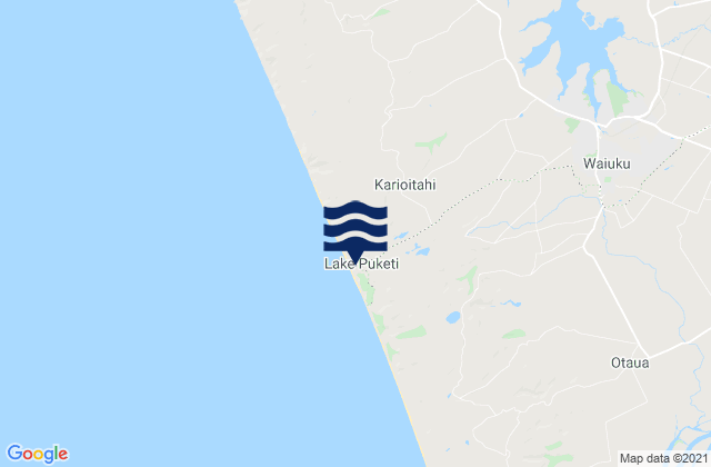 Mapa de mareas Karioitahi Beach Auckland, New Zealand