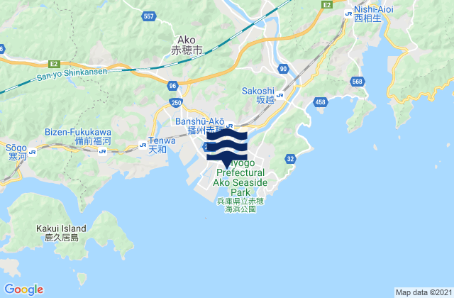Mapa de mareas Kariya, Japan