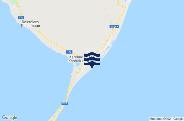 Mapa de mareas Karolino-Buhaz, Ukraine