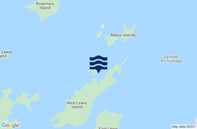 Mapa de mareas Karratha Bay, Australia