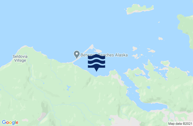 Mapa de mareas Kasitsna Bay Kachemak Bay, United States