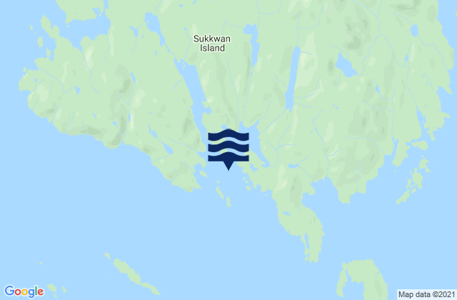 Mapa de mareas Kasook Inlet, United States