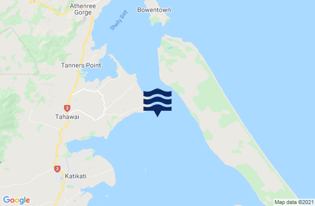 Mapa de mareas Katikati (Kauri Point), New Zealand