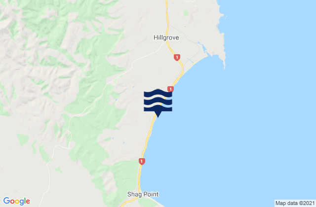 Mapa de mareas Katiki Beach, New Zealand