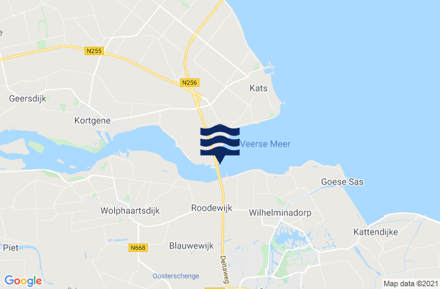 Mapa de mareas Kats, Netherlands
