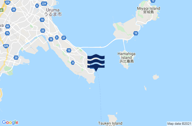 Mapa de mareas Katsurenhesikiya, Japan