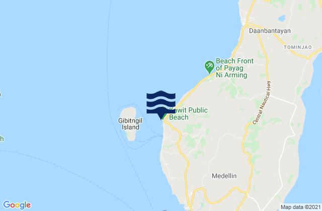 Mapa de mareas Kauit, Philippines