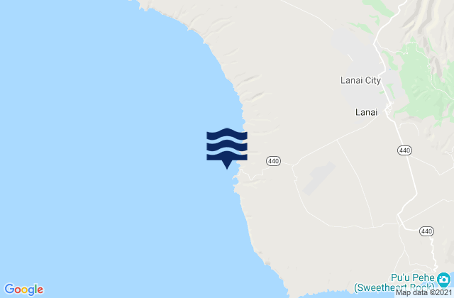 Mapa de mareas Kaumalapau (Lanai Island), United States