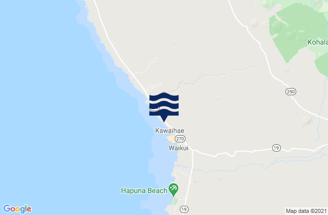 Mapa de mareas Kawaihae, United States
