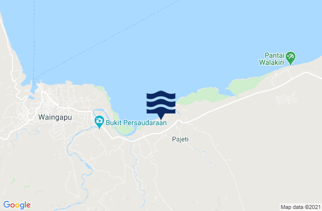 Mapa de mareas Kawangu, Indonesia