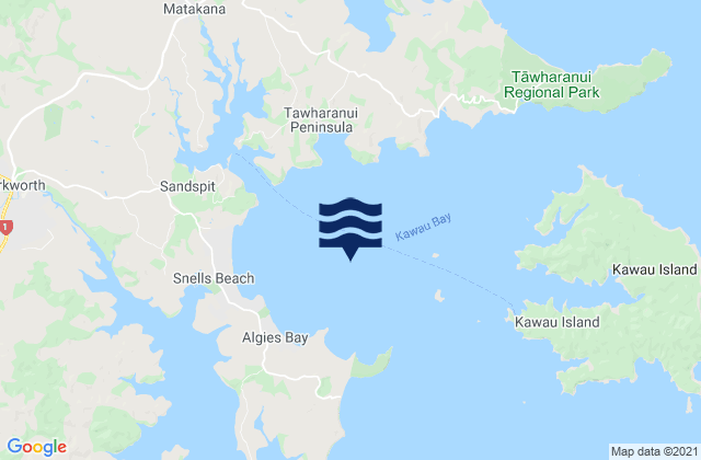 Mapa de mareas Kawau Bay, New Zealand