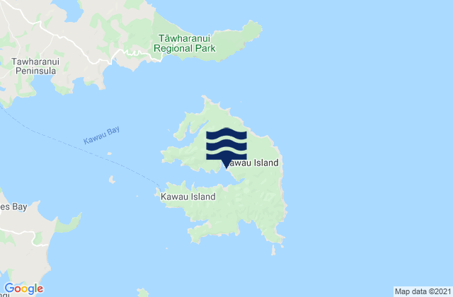 Mapa de mareas Kawau Island, New Zealand