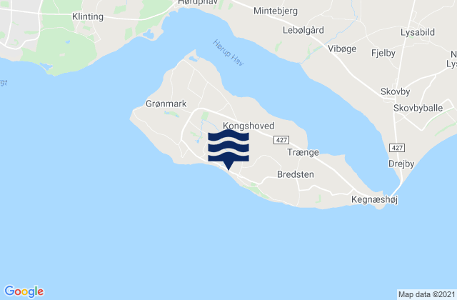 Mapa de mareas Kegnæs, Denmark