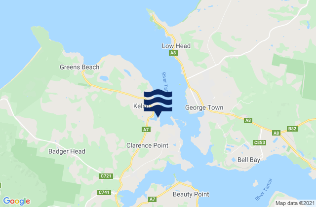 Mapa de mareas Kelso Bay, Australia