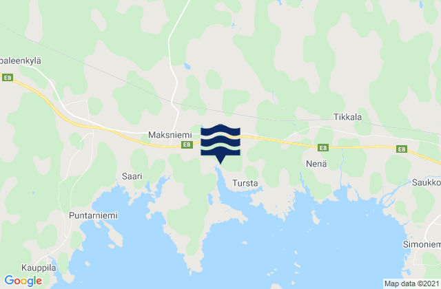 Mapa de mareas Keminmaa, Finland