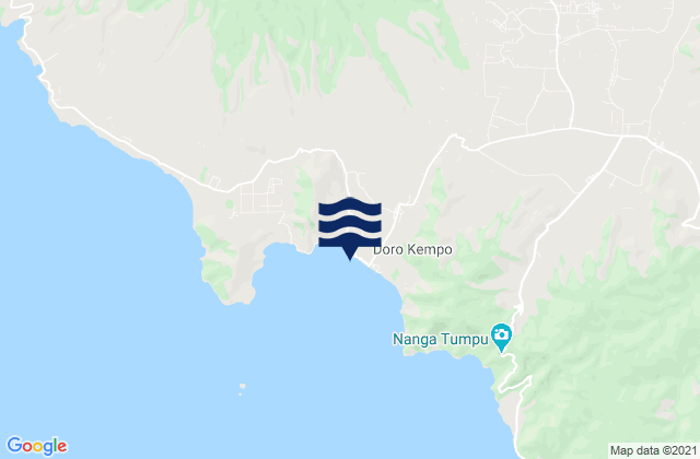 Mapa de mareas Kempo, Indonesia