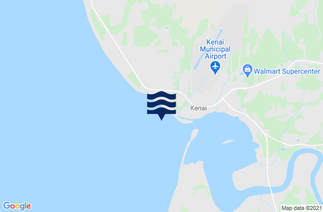 Mapa de mareas Kenai River Entrance, United States