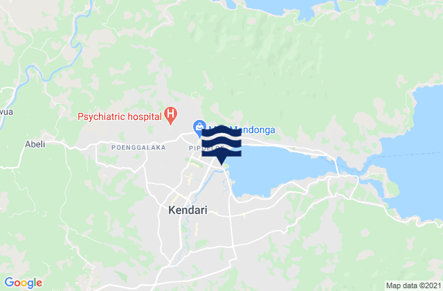Mapa de mareas Kendari, Indonesia