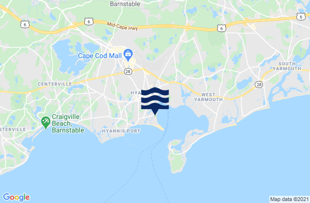 Mapa de mareas Kennedy Memorial, United States