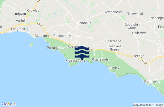 Mapa de mareas Kenneggy Cove, United Kingdom